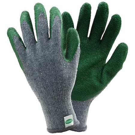 SC30501 L3P Coated Gloves, Men's, L, Elastic Knit Wrist Cuff, Latex Coating, Polyester Glove, Gray